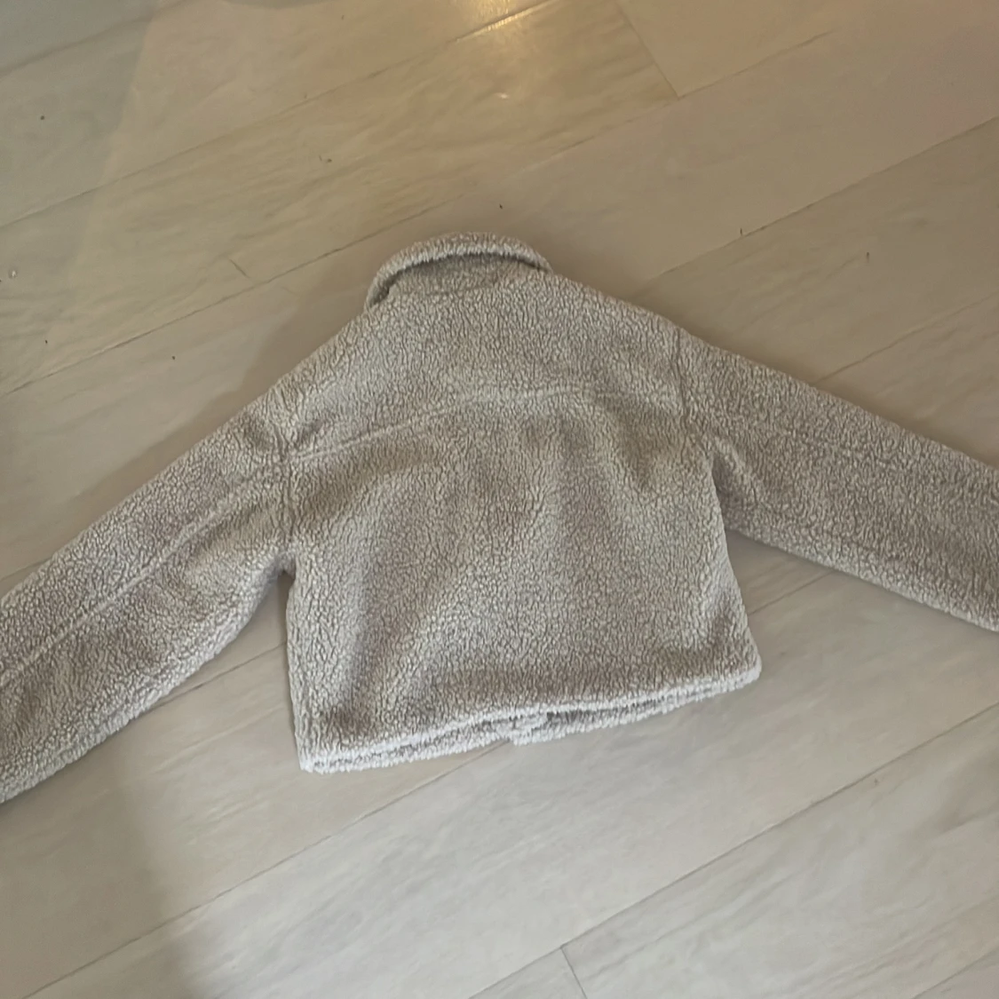 Beige teddyjacka  - 1