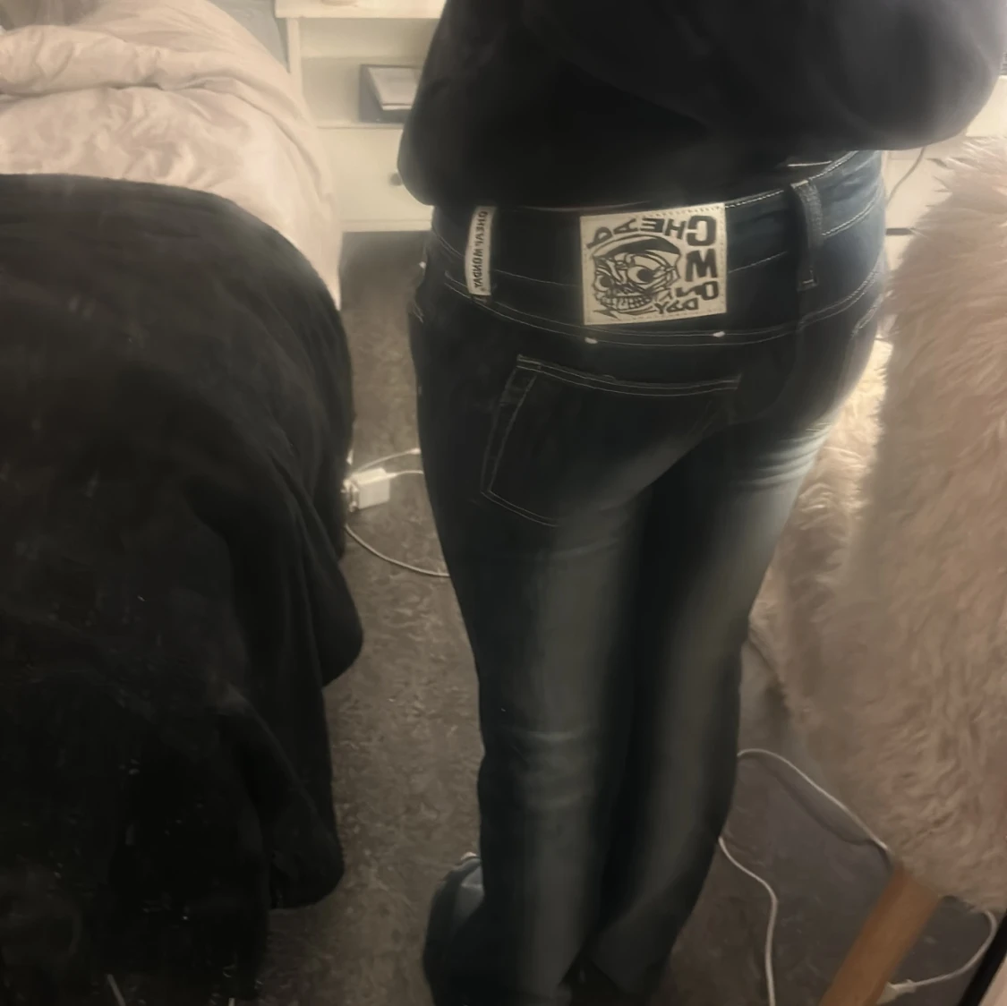 Mörkblå Cheap Monday bootcut jeans - 1