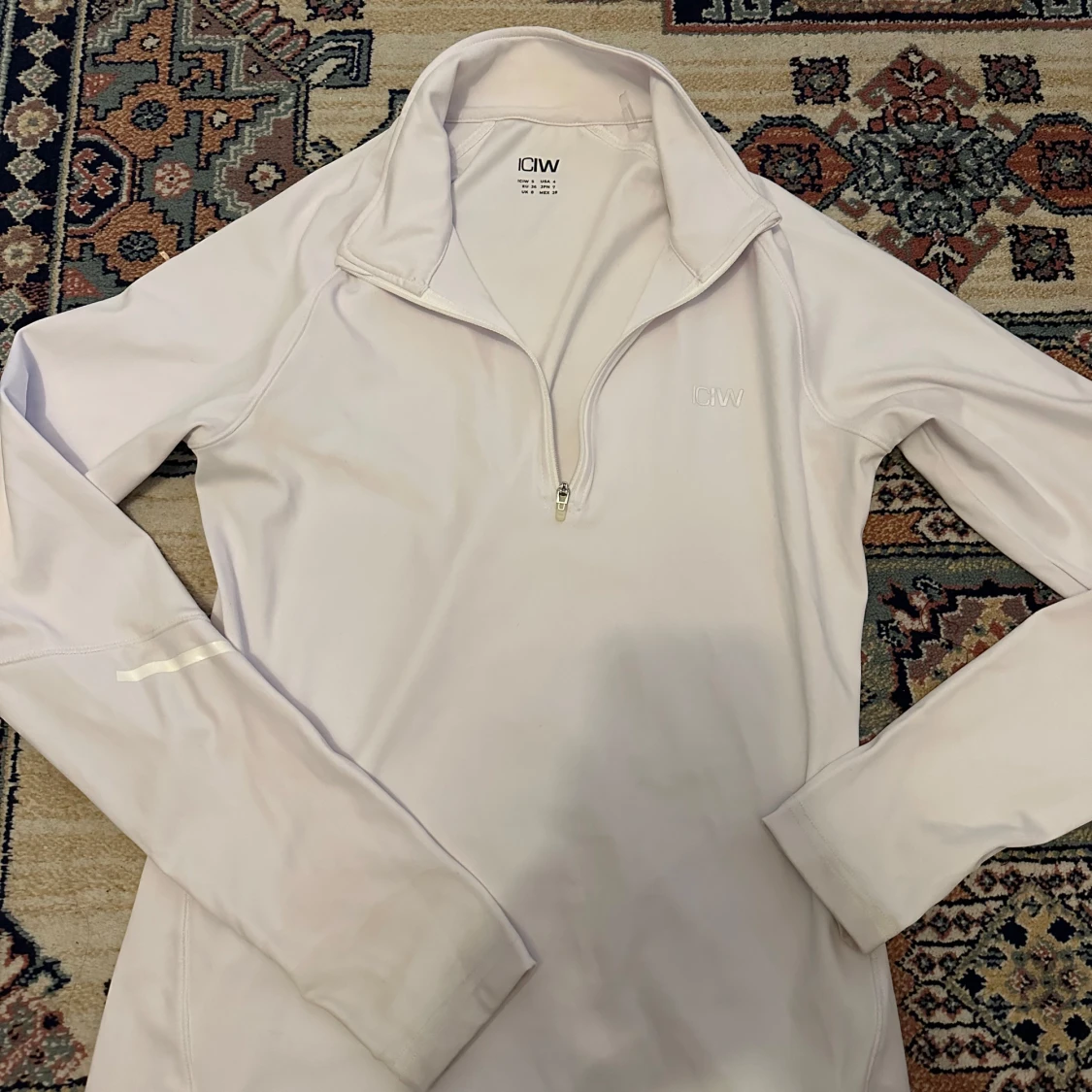 Vit half zip träningströja från ICANIWILL - 1