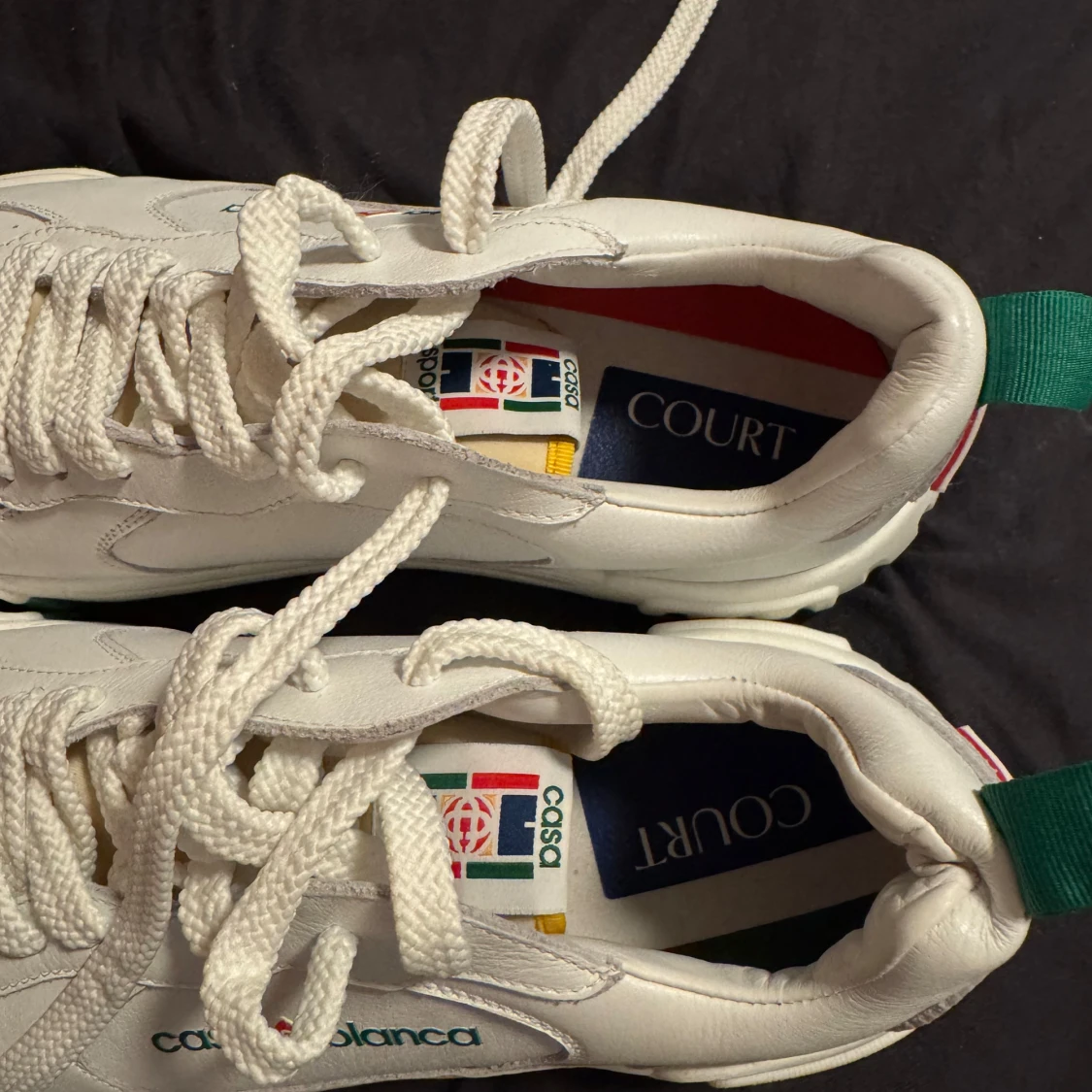 Casa Blanca vita sneakers i skinn - 2