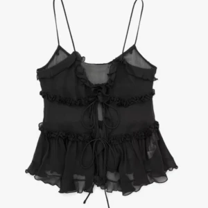 Zara topp  - super fin svart topp från zara !! Kommer inte till användning 💕💕