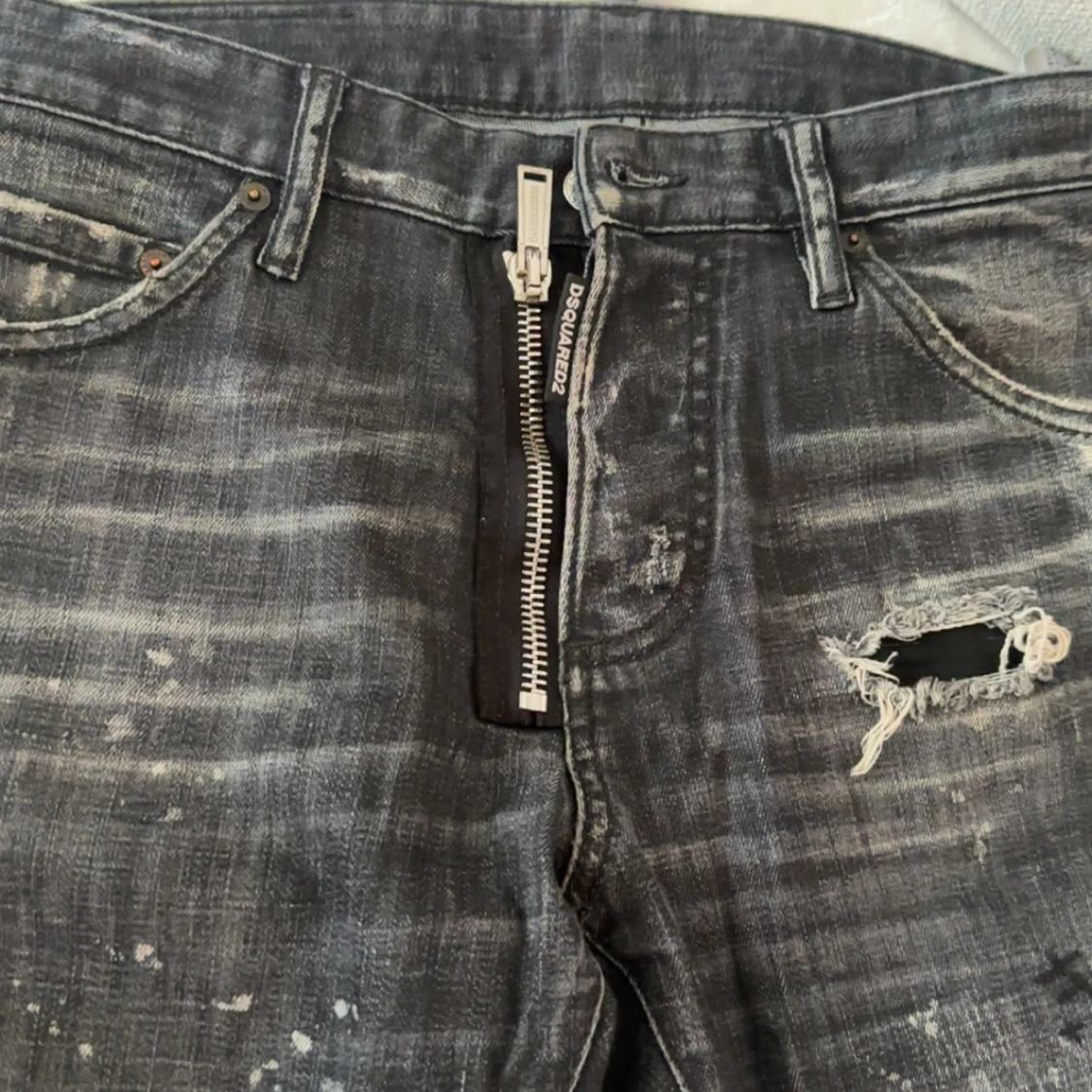 Svarta Dsquared2 jeans med dragkedja - 2