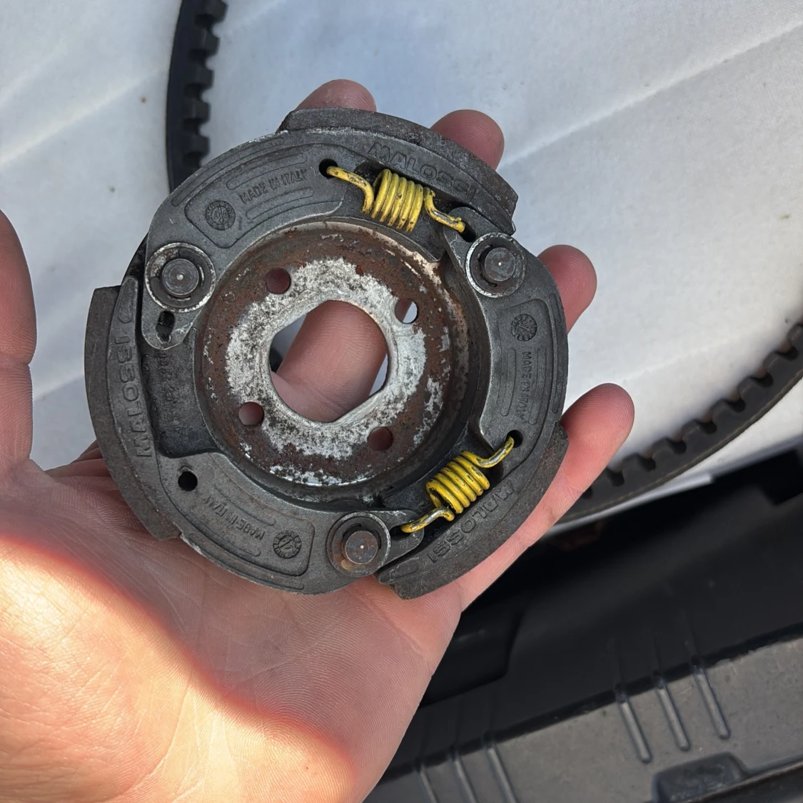 Yasuni avgassystem & Malossi koppling till moped - 2