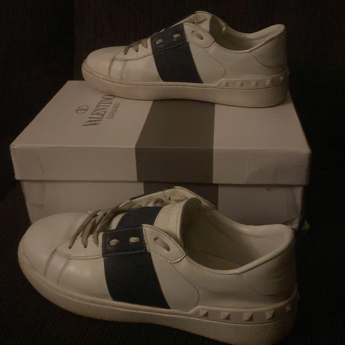 Valentino Garavani Open sneakers vit/blå