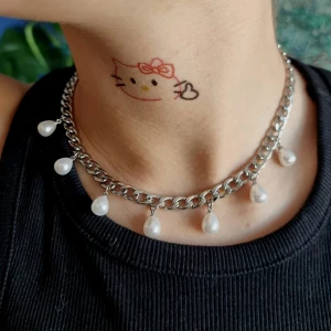 Handgjort halsband  - Rostfritt stål.  Längd-40cm 