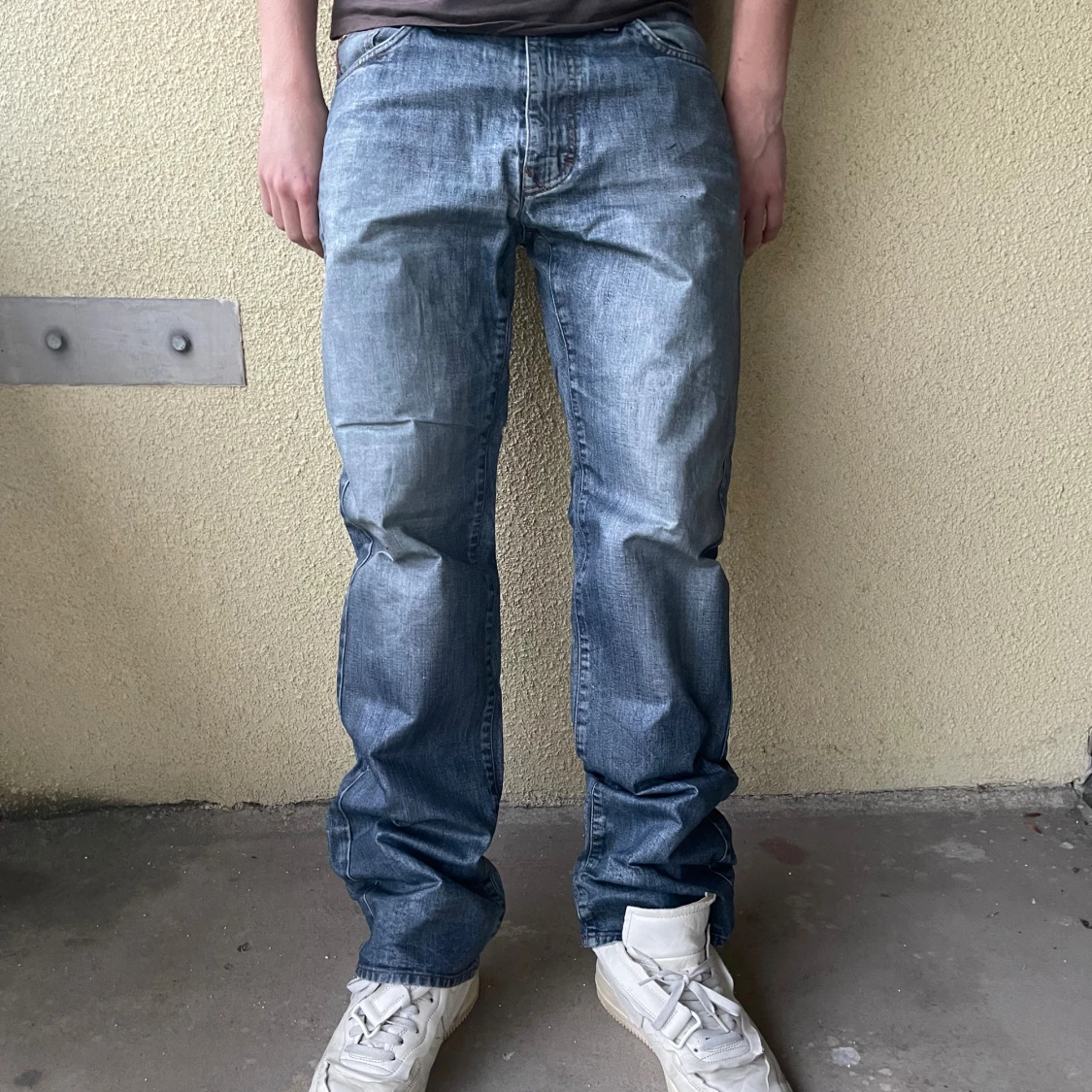 Clear waxed jeans  - 4