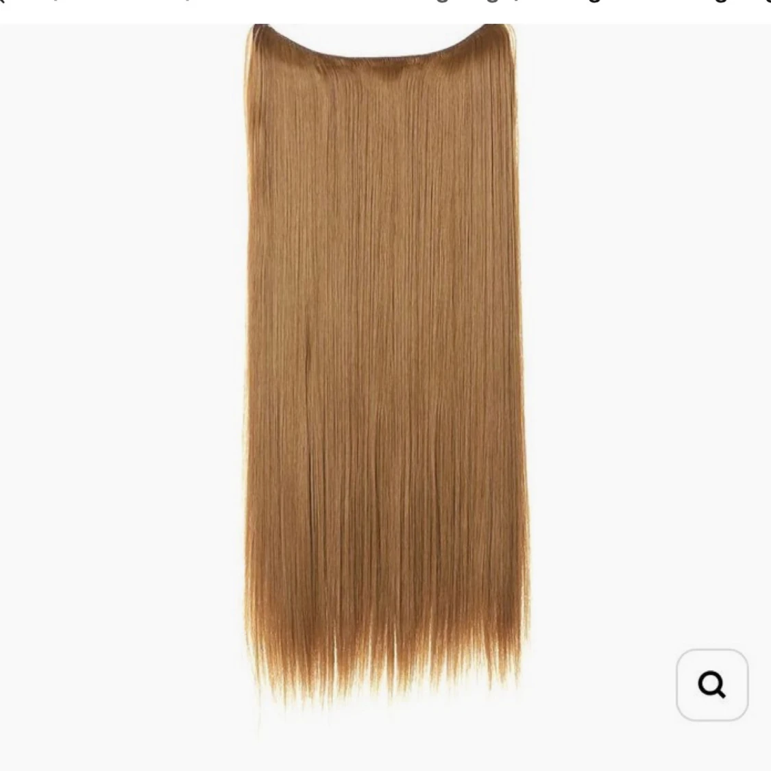 Golden Auburn Straight Halo Hair Extensions 46 cm - 1