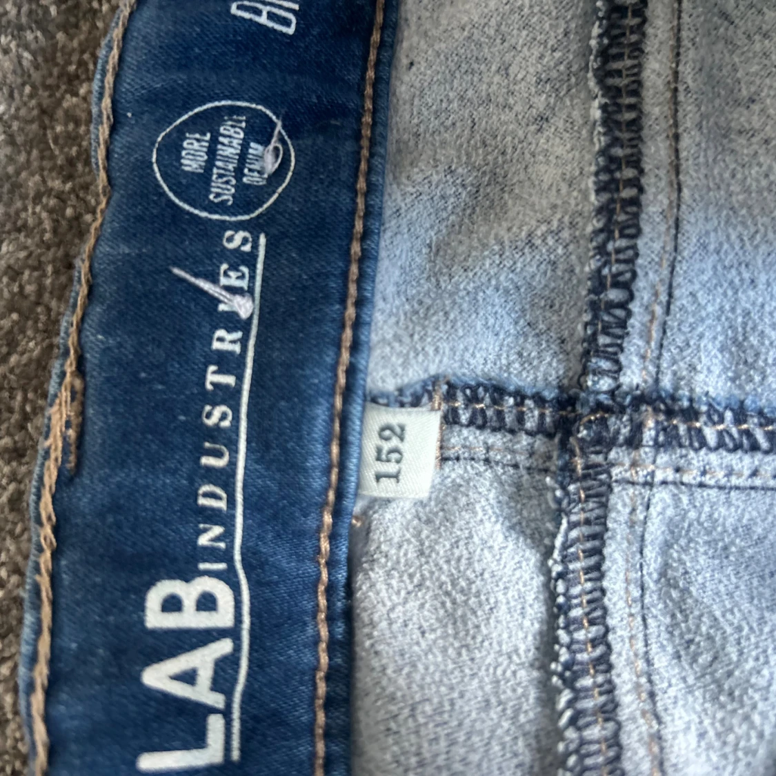 Blå skinny jeans LAB Industries strl 152 - 2