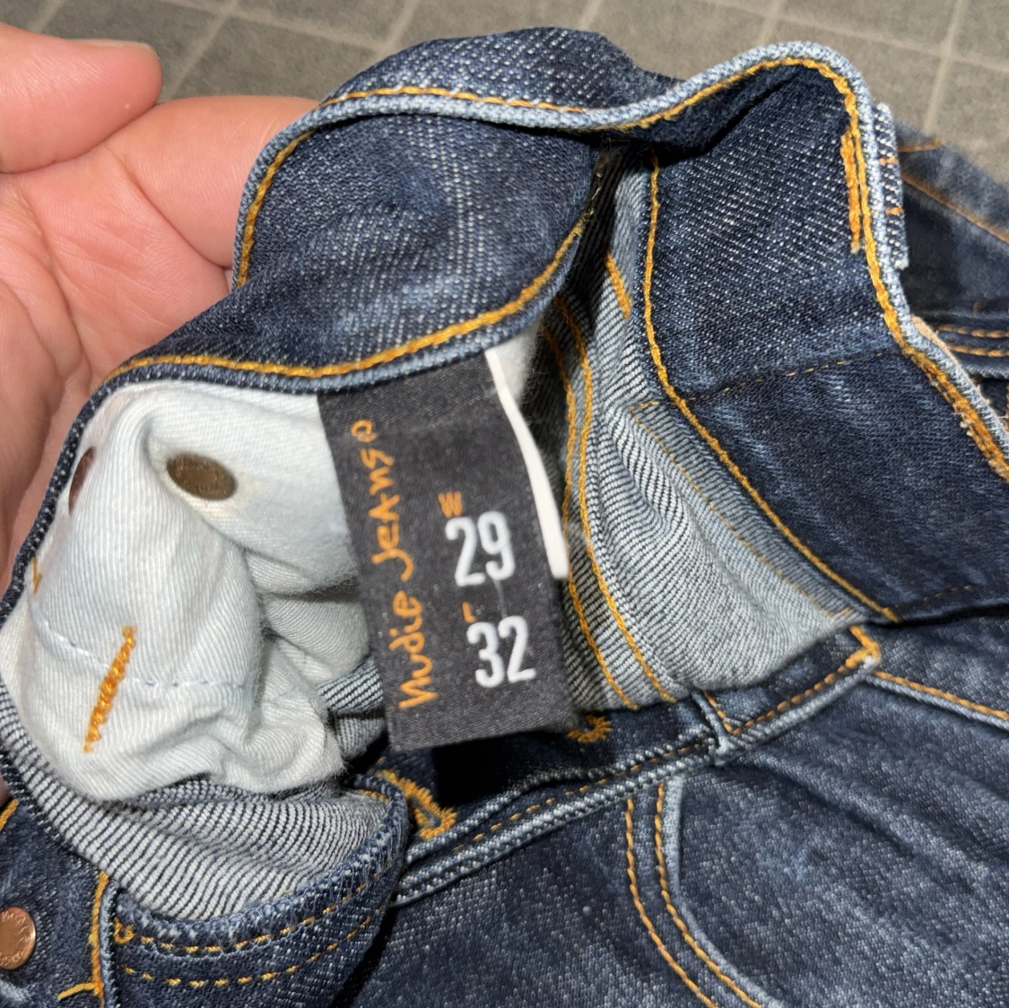 Nudie jeans mörk blå - 3