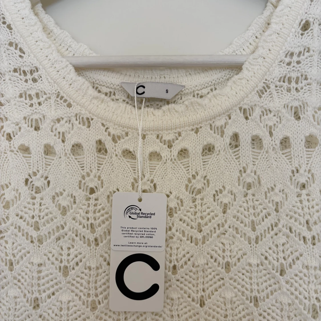 Vit virkad linnetopp - 1