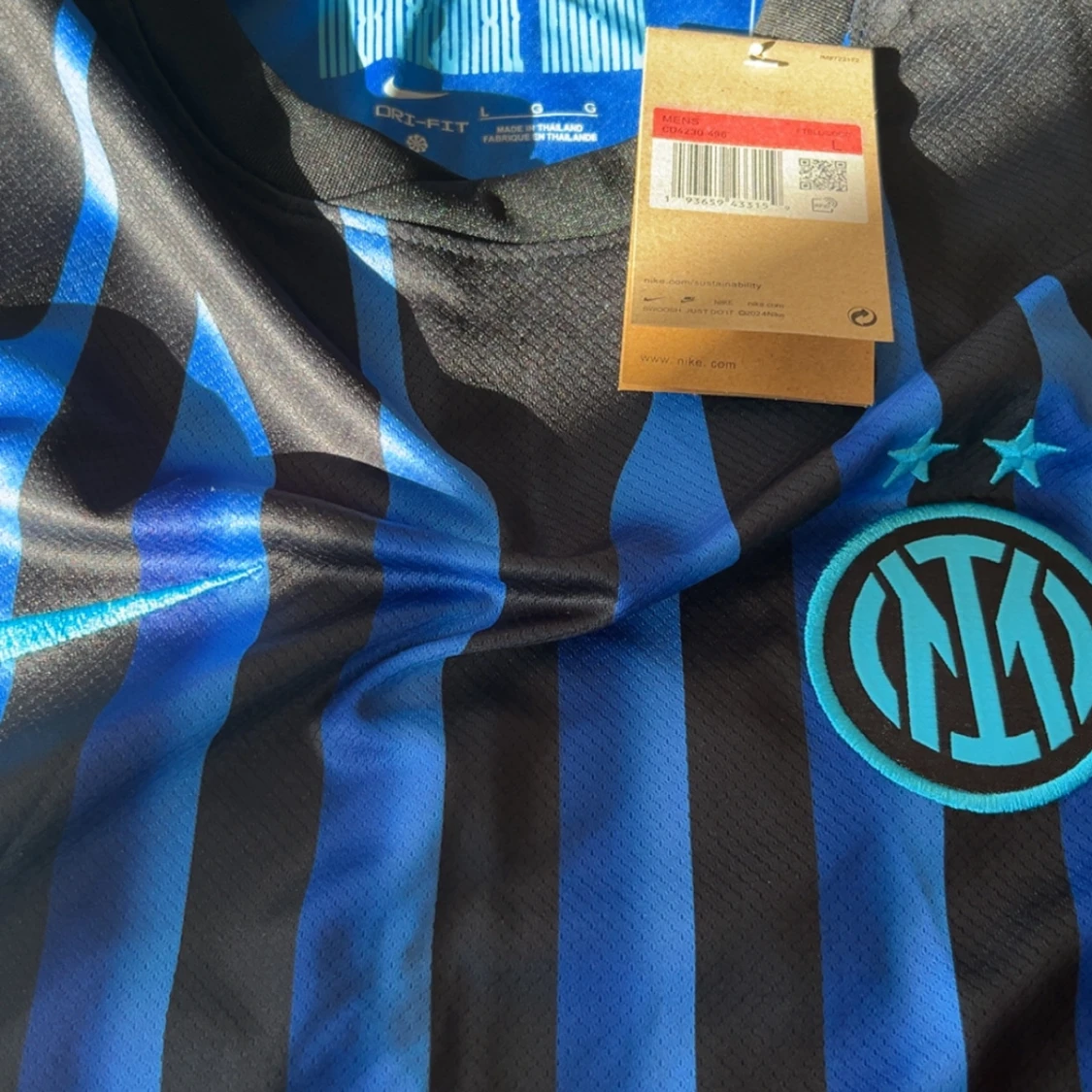 Inter Milan matchtröja Nike blå/svart - 2