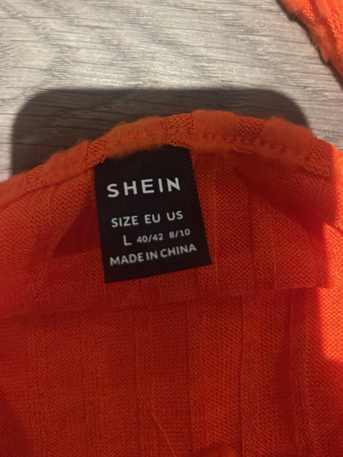 Orange ribbad linnetopp från SHEIN - 1