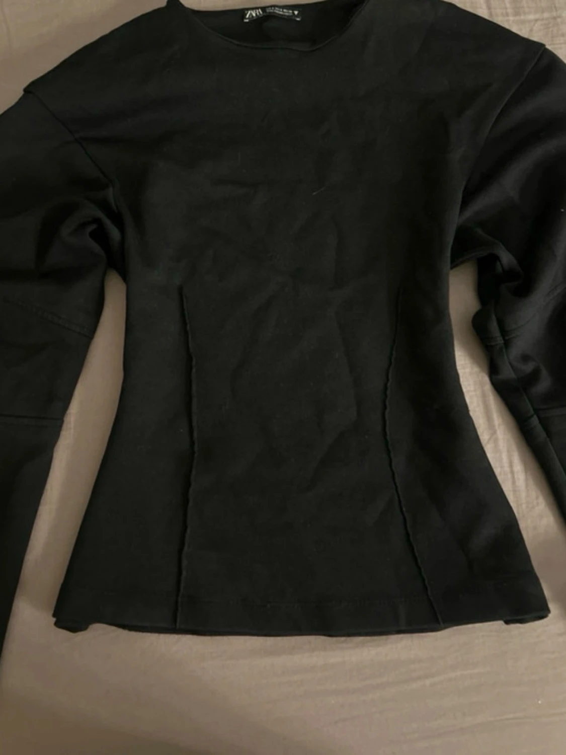 Svart långärmad topp från Zara