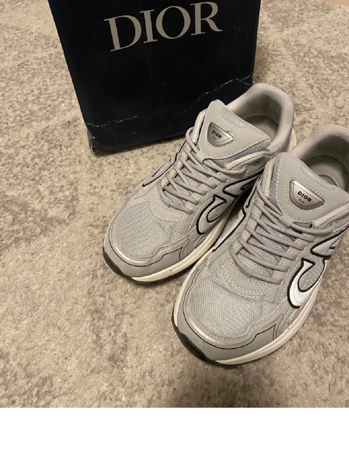 Grå Dior B30 sneakers med snörning - 5