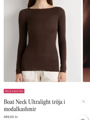 Brun långärmad i modalkashmir, intimissimi  - Tröja från intimissimi, använd 2 gånger 