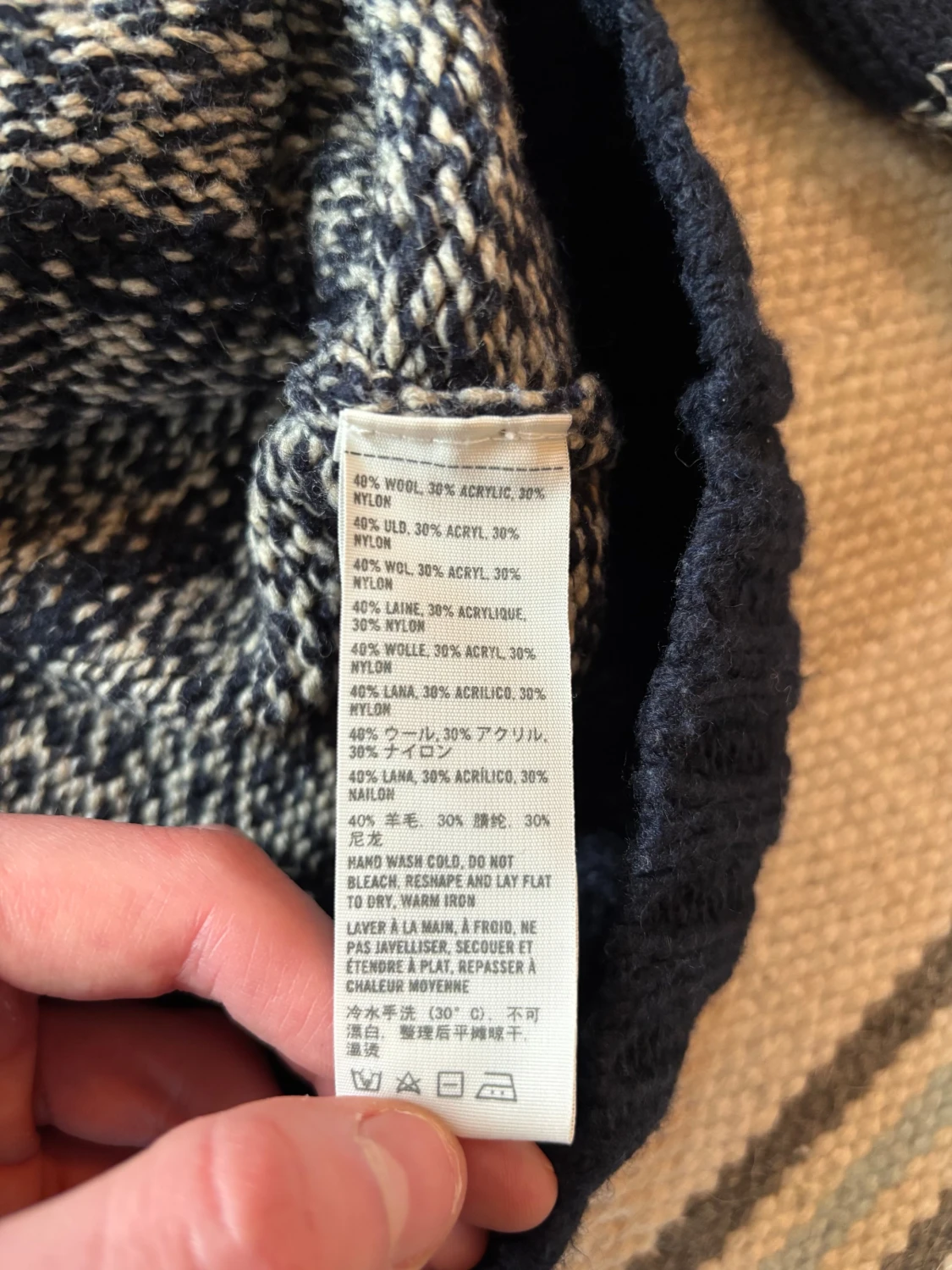 Stickad hoodie med knappar från hollister - 2