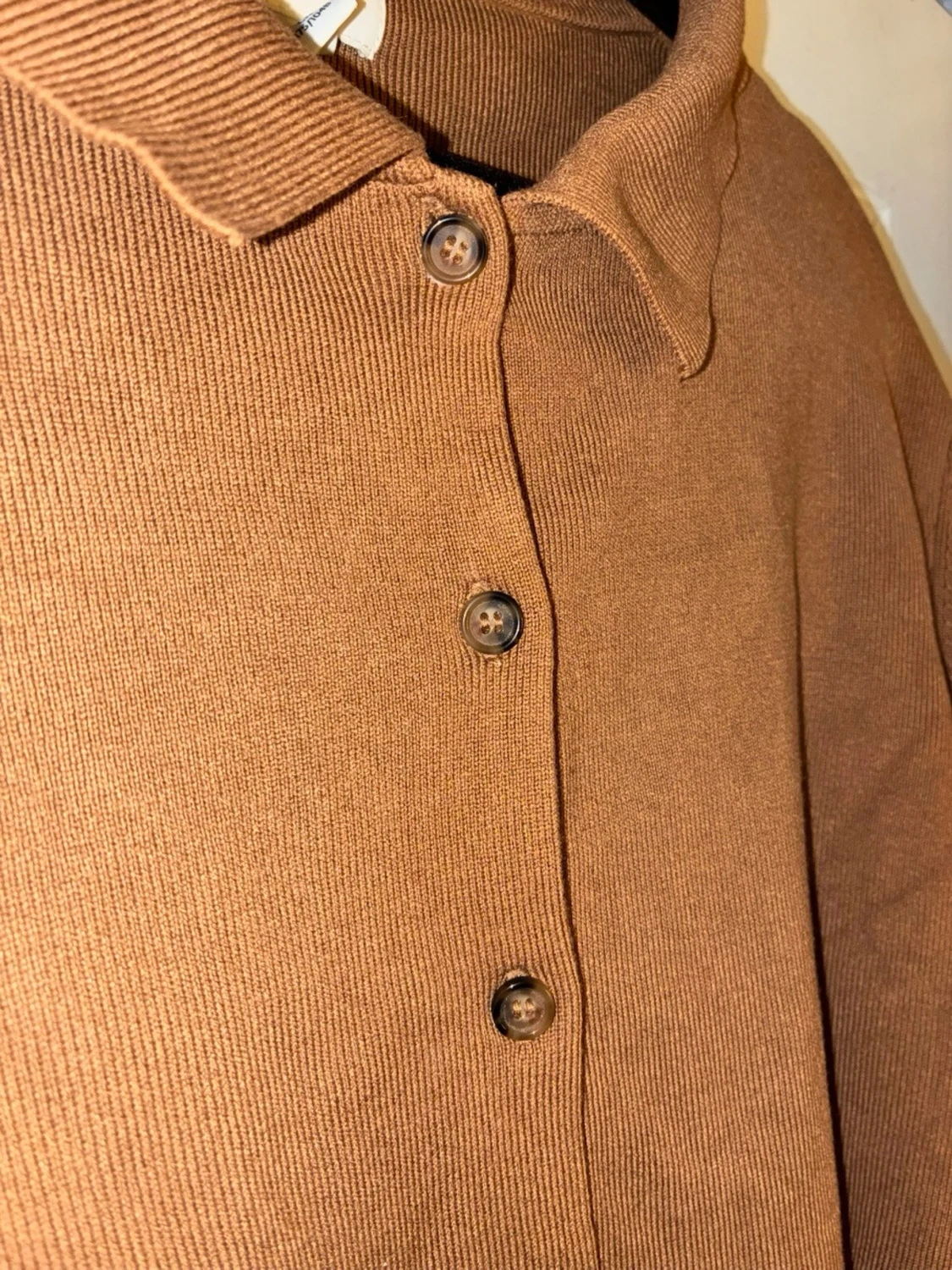 Brun kortärmad kofta från H&M - 1