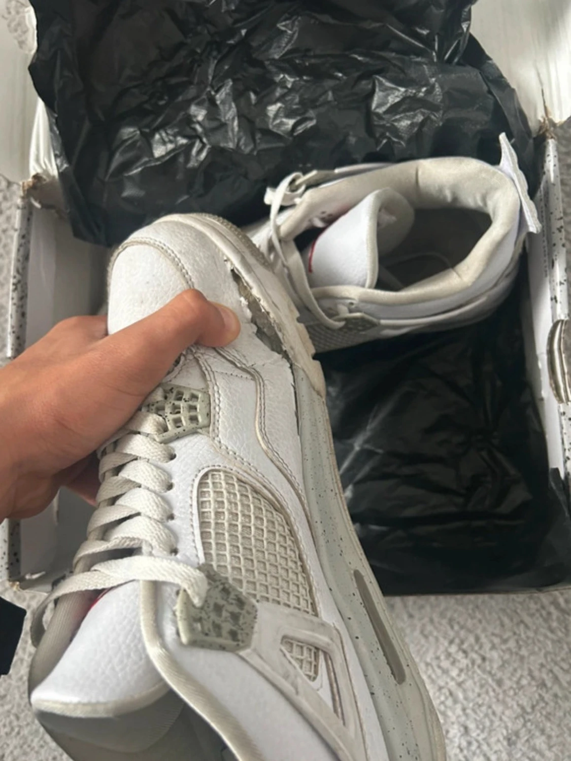 Nike Air Jordan 4 Retro vit - 2