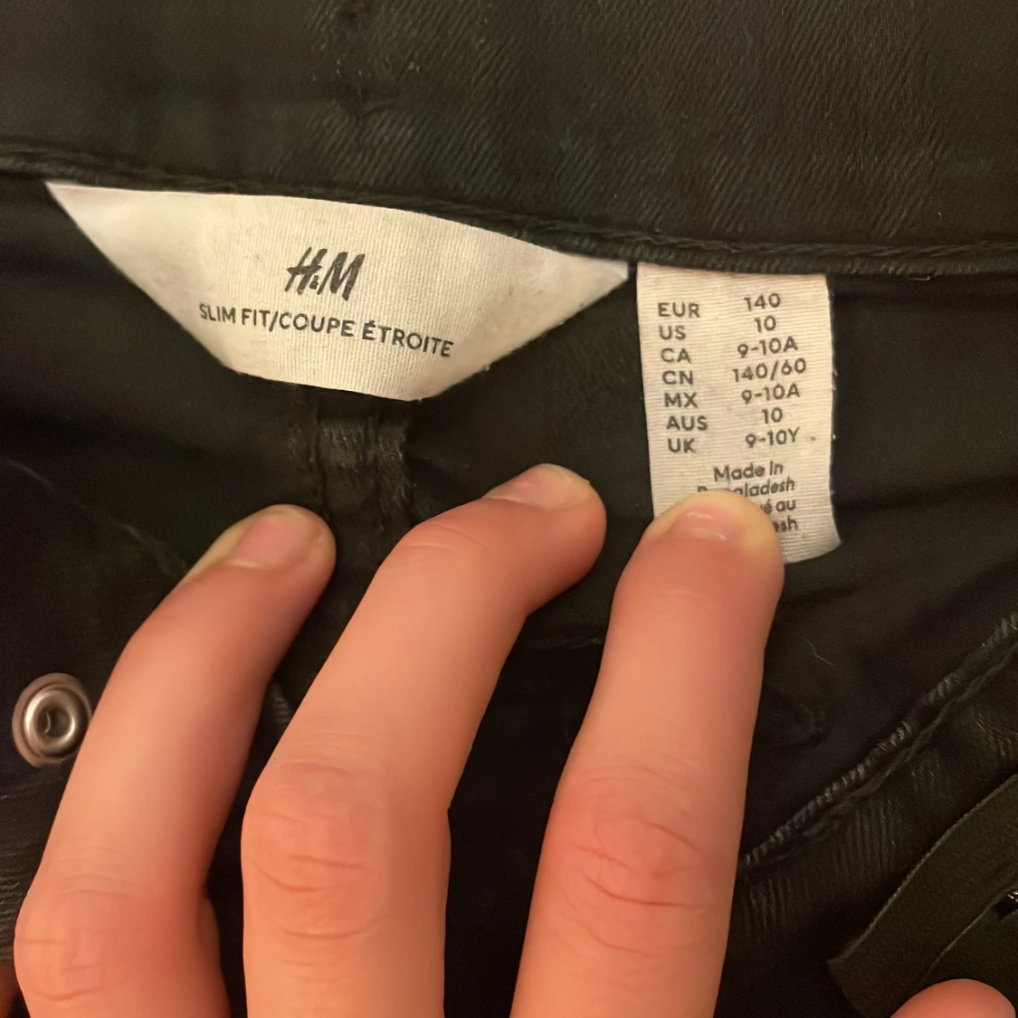 Svarta slim fit byxor från H&M - 2