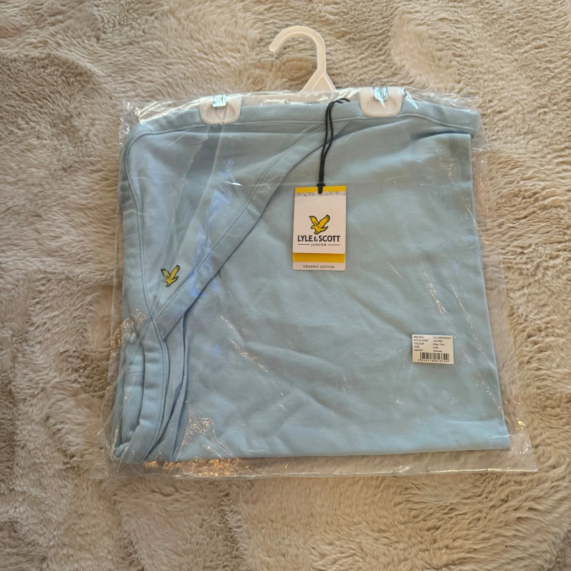 Ljusblå babyfilt från Lyle & Scott - 2