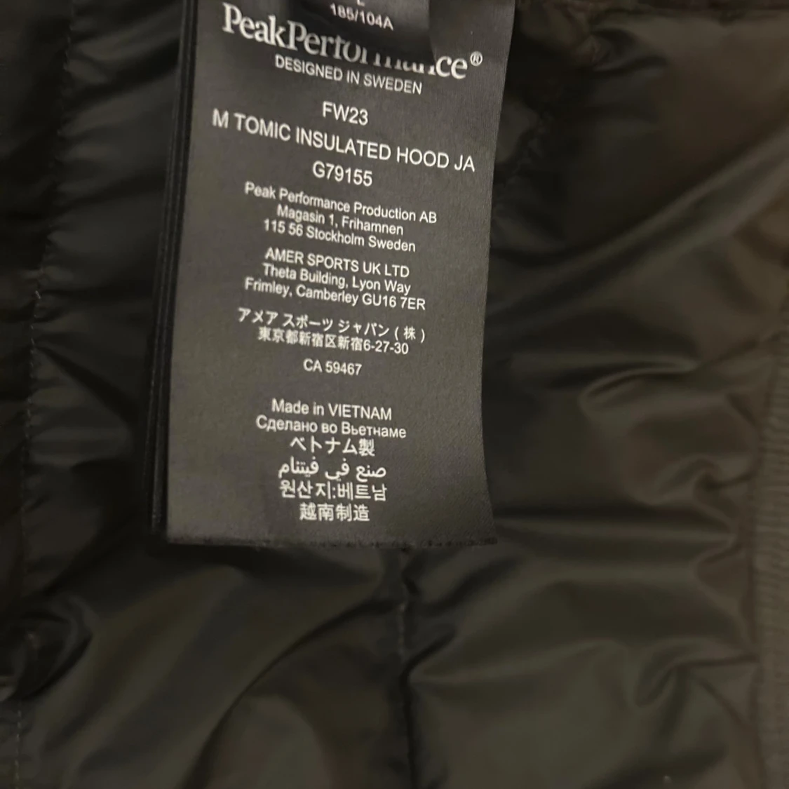 Svart dunjacka Peak Performance M - 3