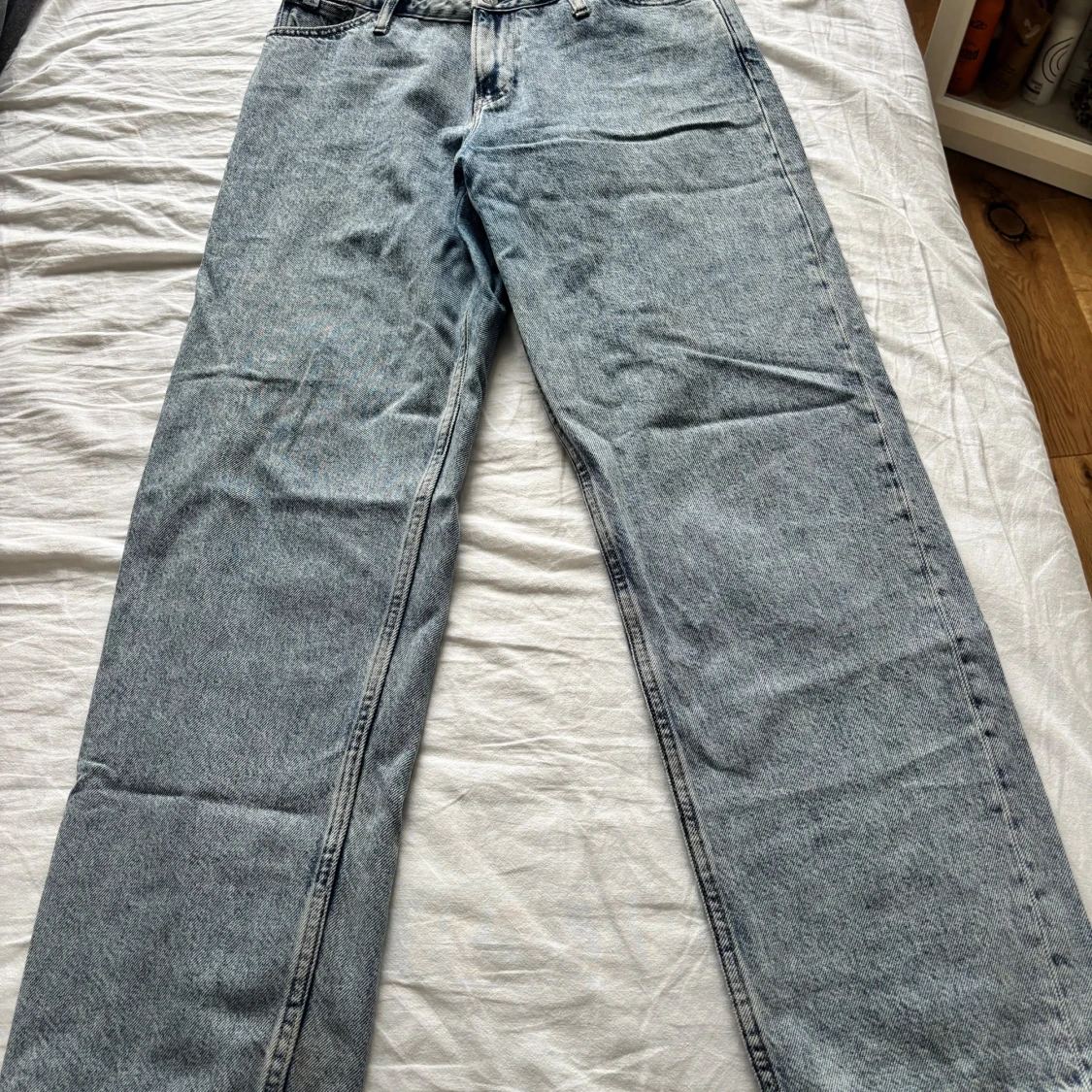 Calvin Klein ljusblå raka jeans - 1