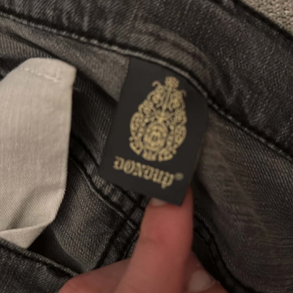 Grå jeans från Dondup, stl 34 - 2