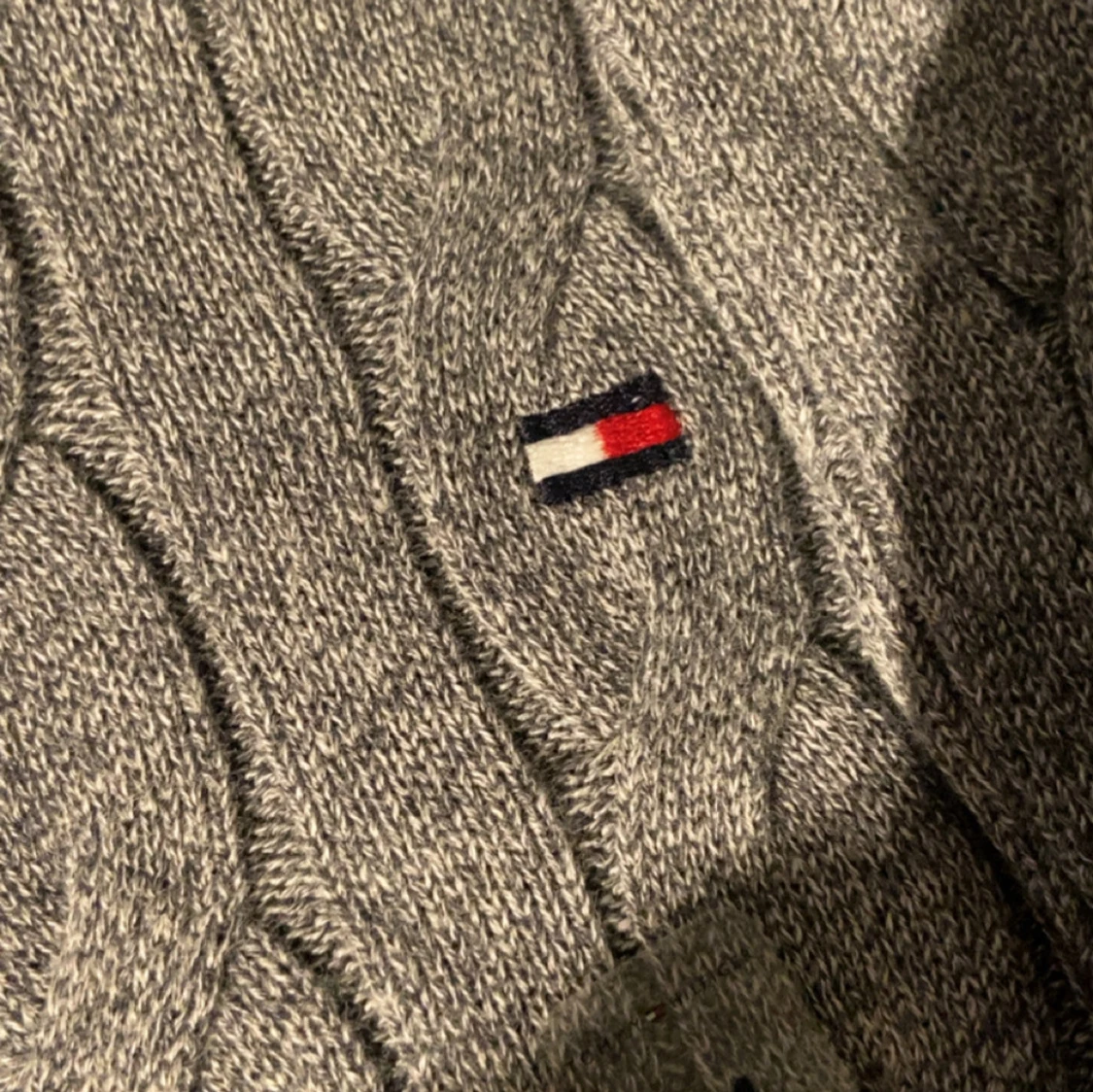 Grå kabelstickad tröja Tommy Hilfiger - 2