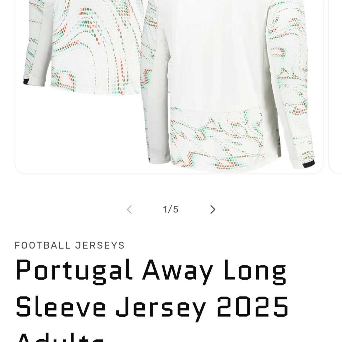 Portugal bortatröja långärmad Puma 2025 - 1