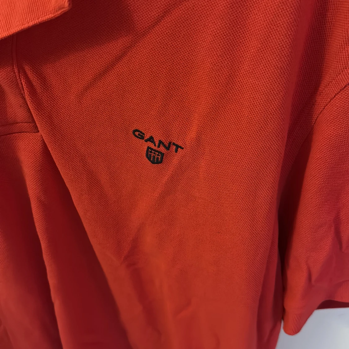 Röd pikétröja från GANT i bomull - 2