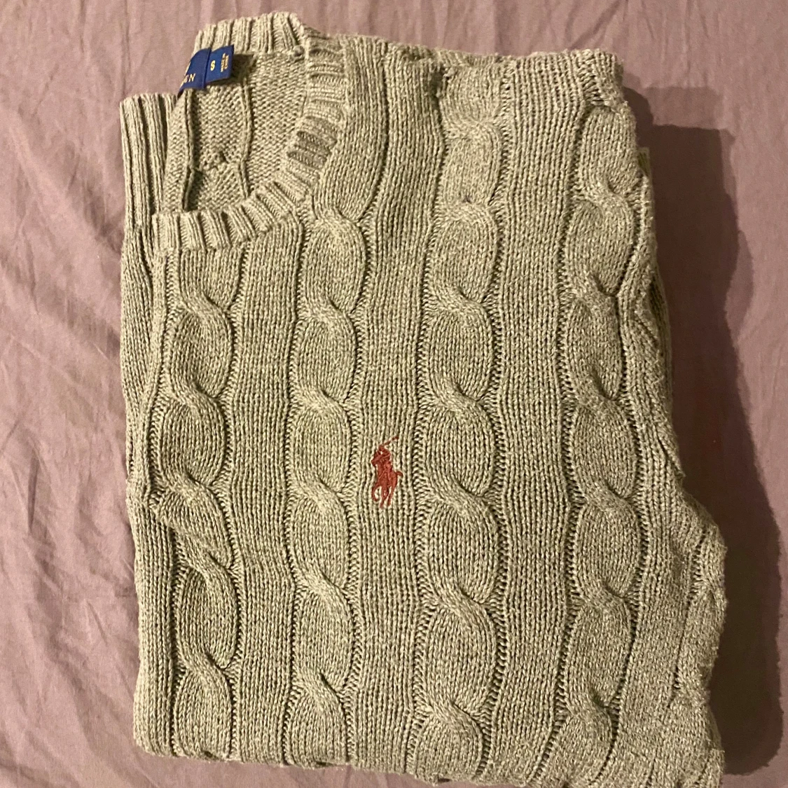 Grön kabelstickad tröja Polo Ralph Lauren - 1