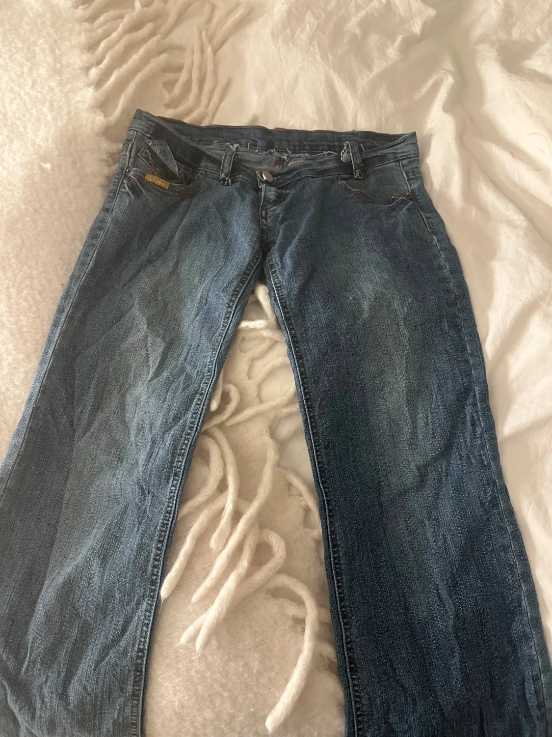 Lågmidjade bootcut jeans - 4