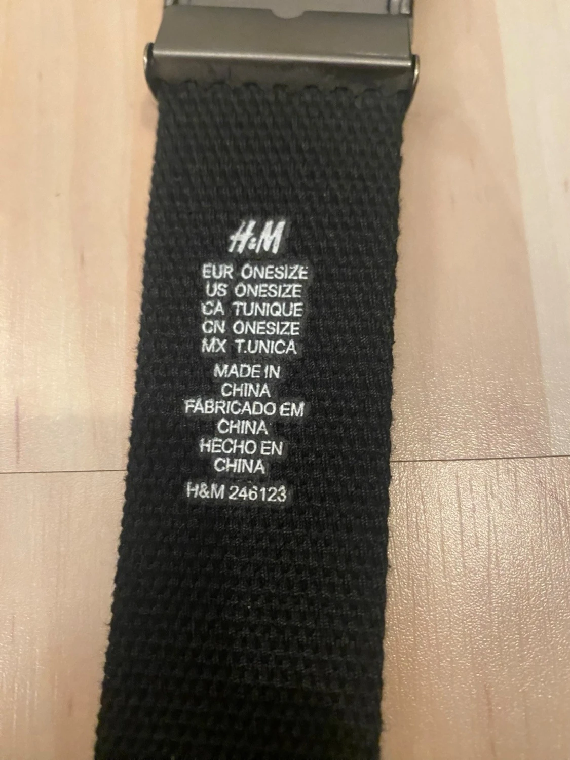 Svart tygbälte från H&M - 1