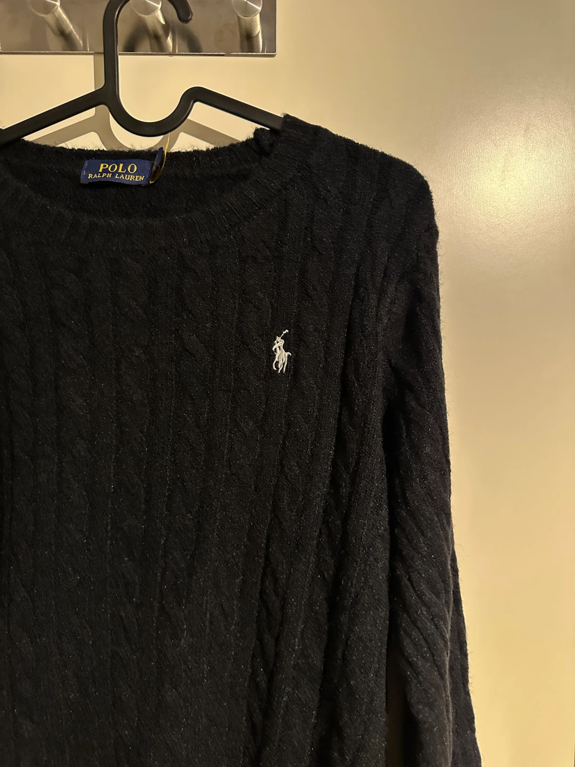 Svart kabelstickad tröja Polo Ralph Lauren - 1