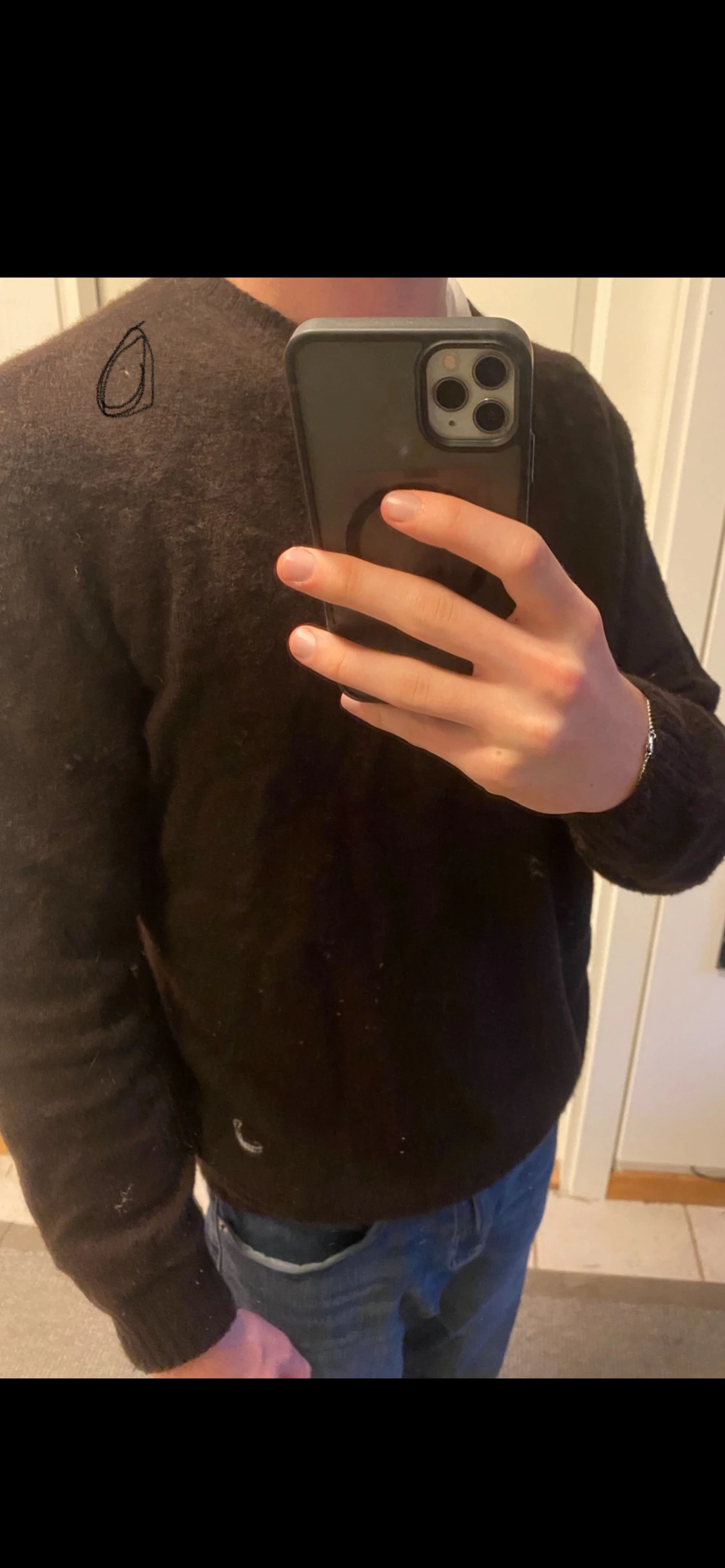 Mörkbrun stickad tröja Jacob Cohen - 1