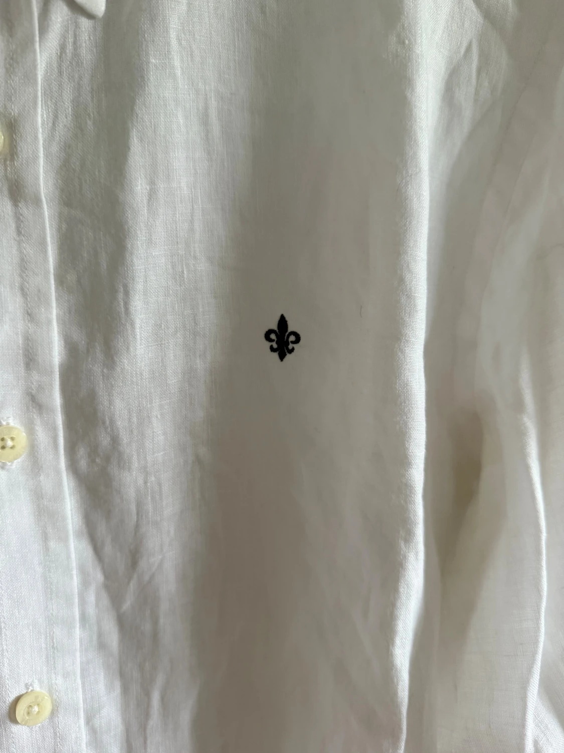 Vit linneskjorta från Morris - 3