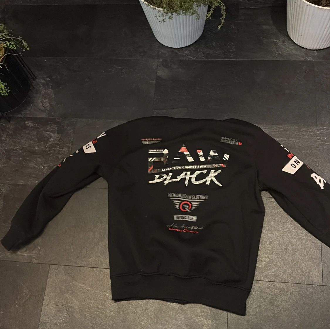 Svart hoodie RAW BLACK DNMJEANS - 3