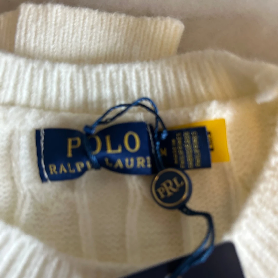 Vit kabelstickad tröja Polo Ralph Lauren - 2