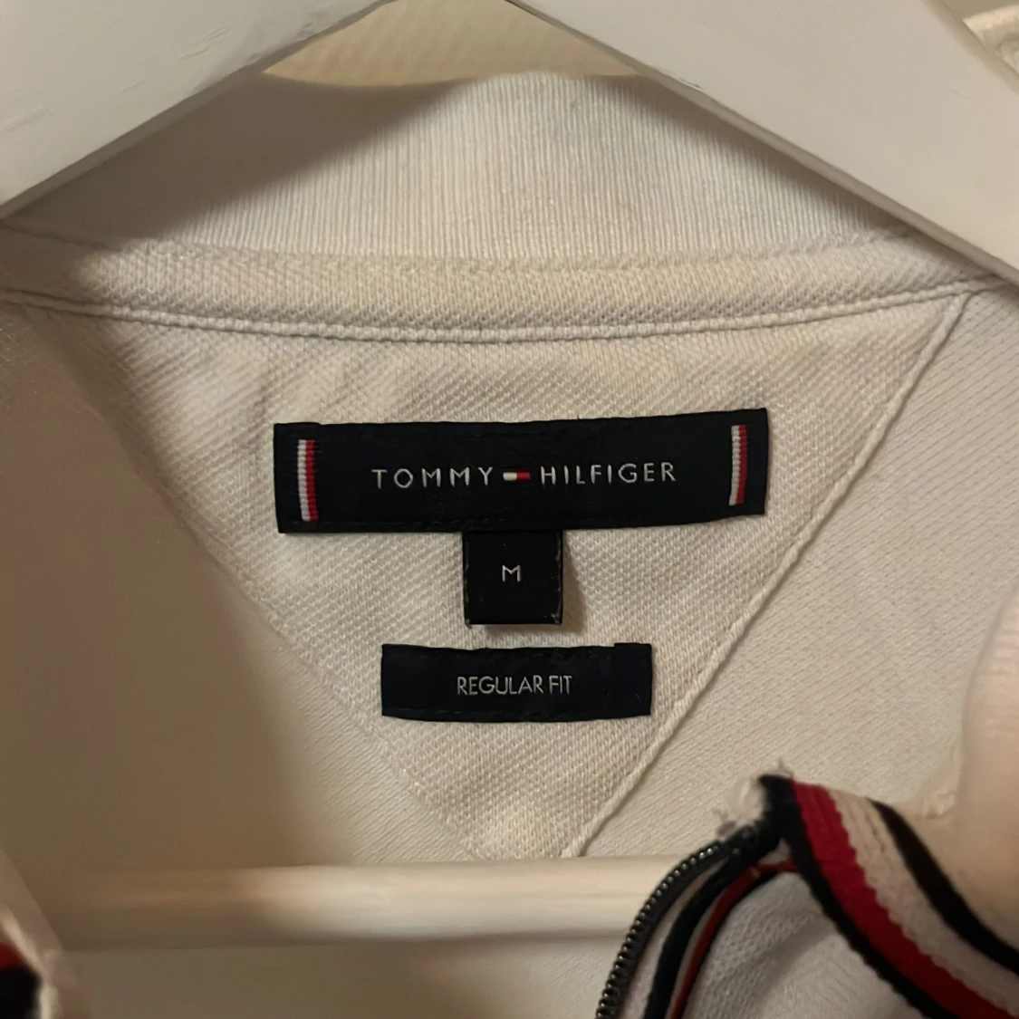 Vit pikétröja Tommy Hilfiger M - 2