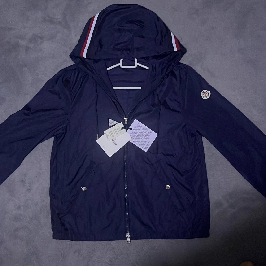 Navy blue Moncler windbreaker REP 