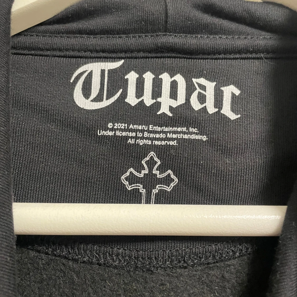 Svart Tupac California Love hoodie - 1
