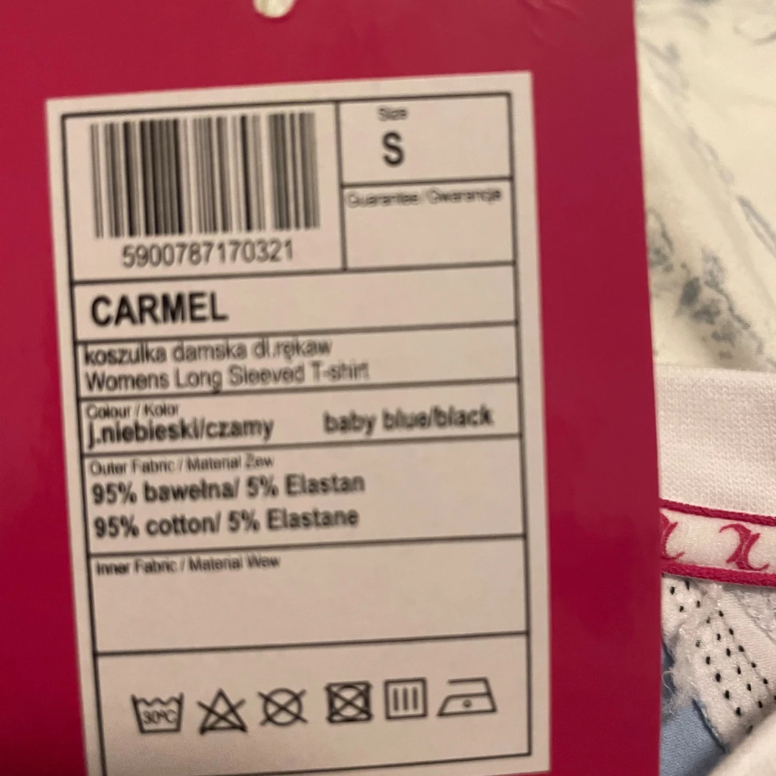 Blå och svart långärmad topp Stir Crazy - 4