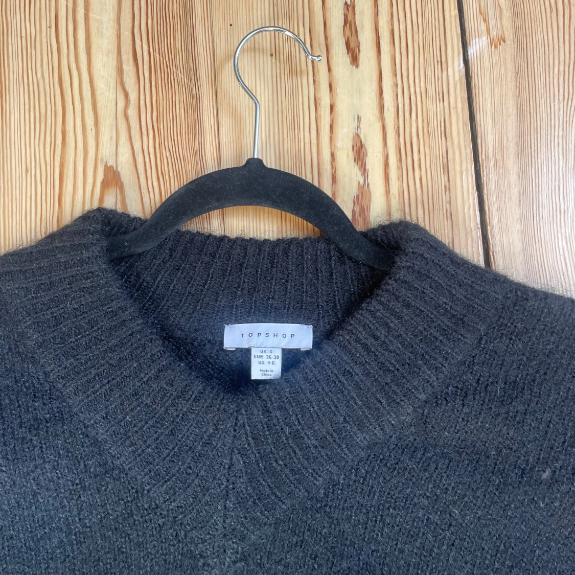 Svart stickad oversized tröja Topshop - 4