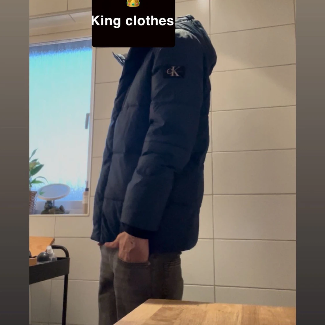 Mörkblå dunjacka från Calvin Klein - 1