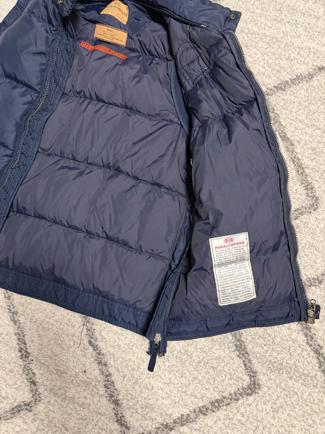 Mörkblå dunväst Parajumpers Small - 3