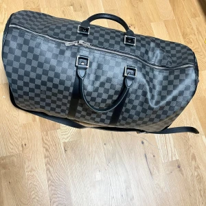 Duffel bag - Keepall Bandouliére 55 Damier Graphite with dust bag