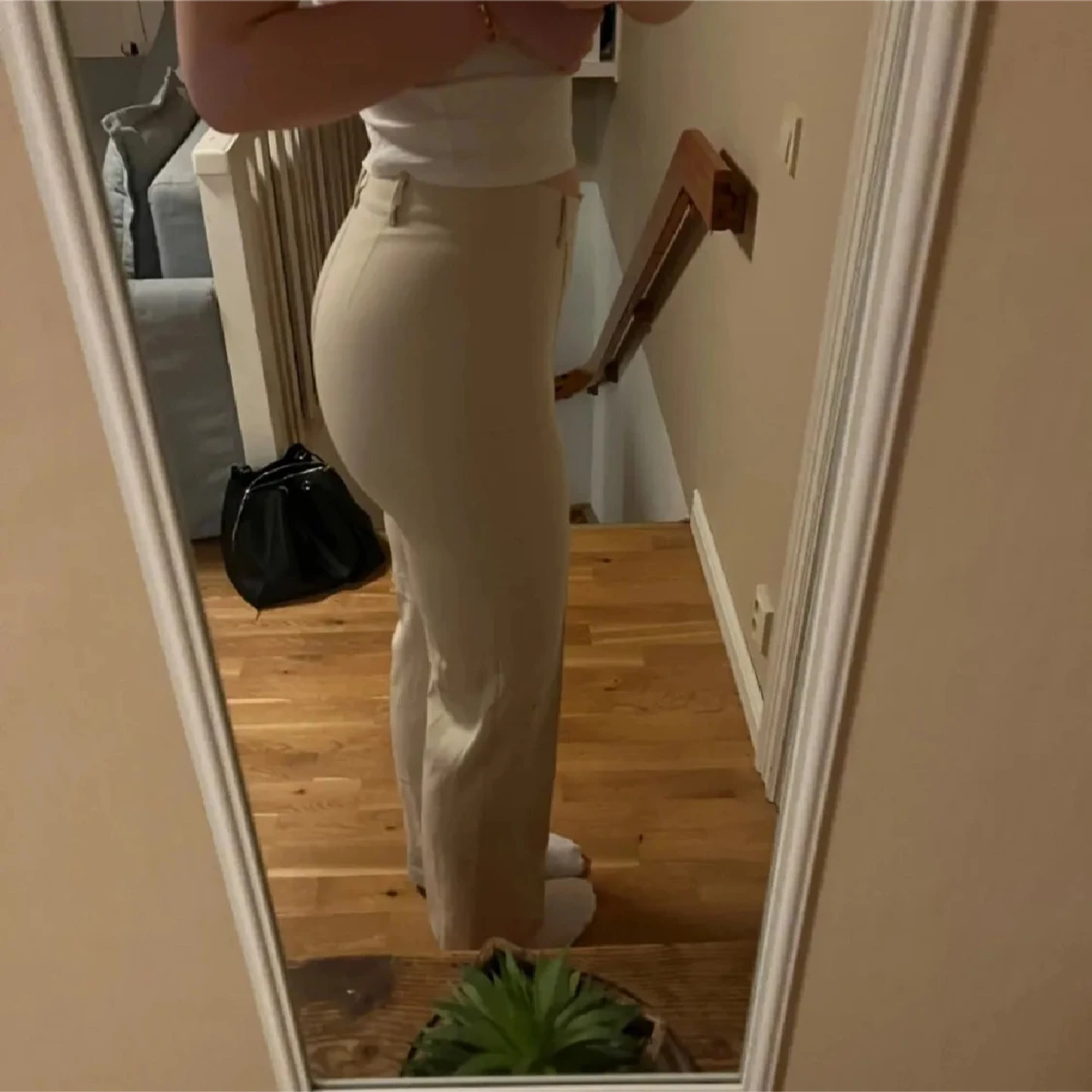 Beiga kostymbyxor från Madlady - 3