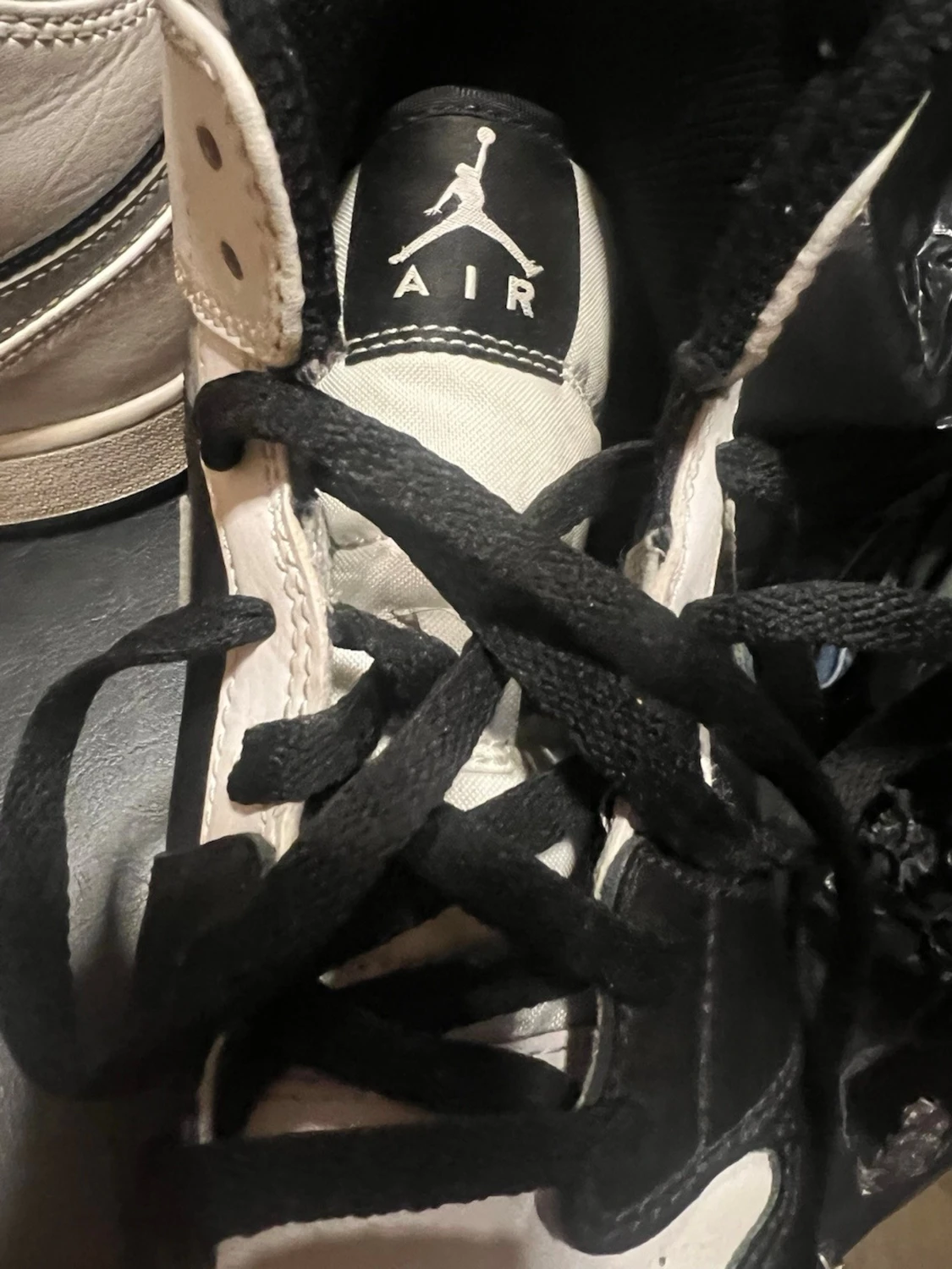 Nike Air Jordan 1 svart/vit/grå - 4