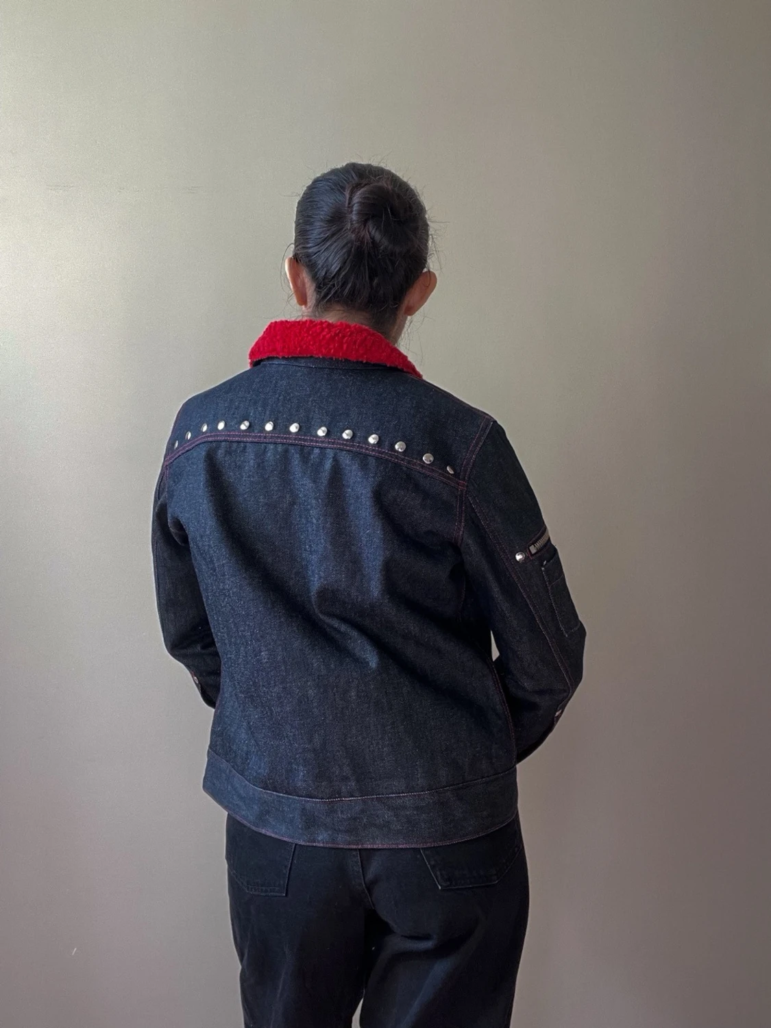 Vintage Acne Fleece Lined Denim Jacket - 1