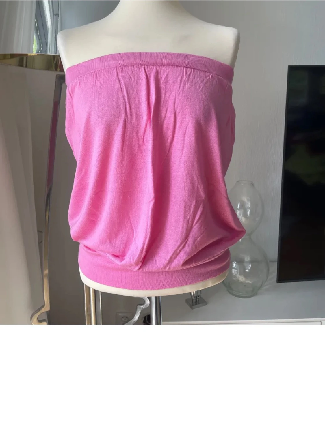 Rosa bandeau tubtopp
